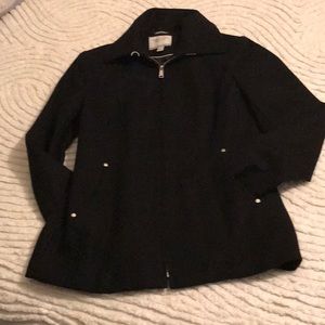 Nautica Black Wool Blend Coat